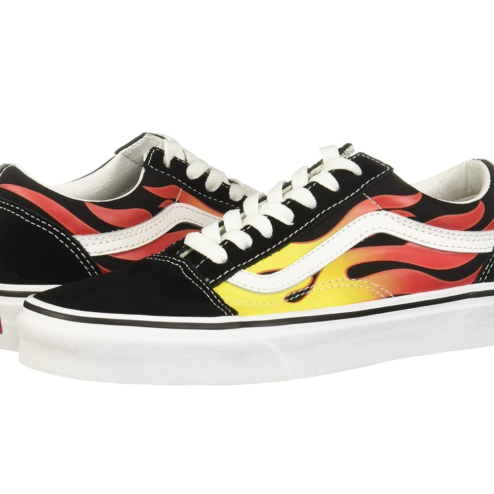 Vans Flame Design Sneakers